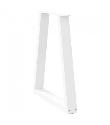 vidaXL Dining Table Legs V-Shape 2 pcs White 60x(72-73.3) cm Steel — Size: 60 x (72-73.3) cm