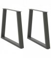 vidaXL Dining Table Legs V-Shape 2 pcs Anthracite 80x(72-73.3) cm Steel — Size: 80 x (72-73.3) cm