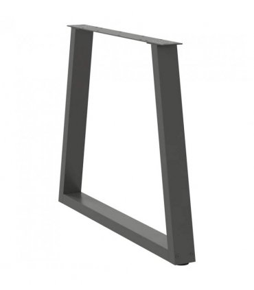 vidaXL Dining Table Legs V-Shape 2 pcs Anthracite 80x(72-73.3) cm Steel — Size: 80 x (72-73.3) cm