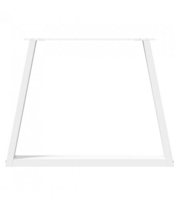 vidaXL Dining Table Legs V-Shape 3 pcs White 100x(72-73.3) cm Steel — Size: 100 x (72-73.3) cm