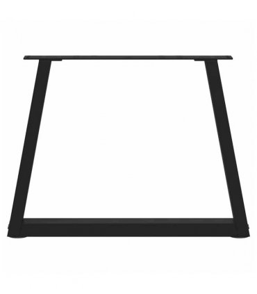 vidaXL Coffee Table Legs V-Shape 2 pcs Black 60x(42-43.3) cm Steel — Size: 60 x (42-43.3) cm