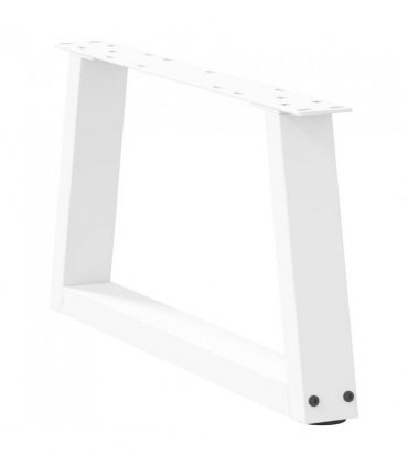 vidaXL Coffee Table Legs V-Shape 2 pcs White 50x(30-31.3) cm Steel — Size: 50 x (30-31.3) cm