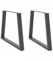 vidaXL Dining Table Legs V-Shape 2 pcs Anthracite 100x(72-73.3) cm Steel — Size: 100 x (72-73.3) cm