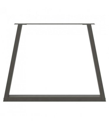 vidaXL Dining Table Legs V-Shape 2 pcs Anthracite 100x(72-73.3) cm Steel — Size: 100 x (72-73.3) cm