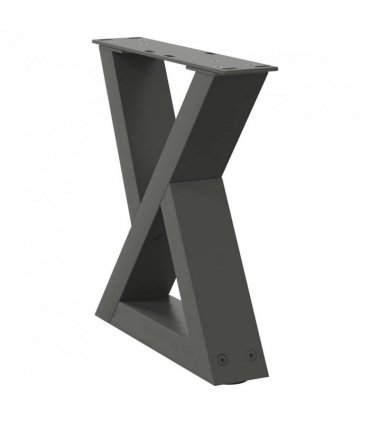 vidaXL Coffee Table Legs 2 pcs Anthracite 30x(30-31.3) cm Steel — Size: 30 x (30-31.3) cm