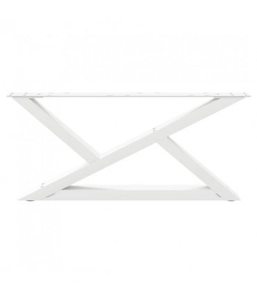vidaXL Coffee Table Legs 2 pcs White 70x(30-31.3) cm Steel — Size: 70 x (30-31.3) cm