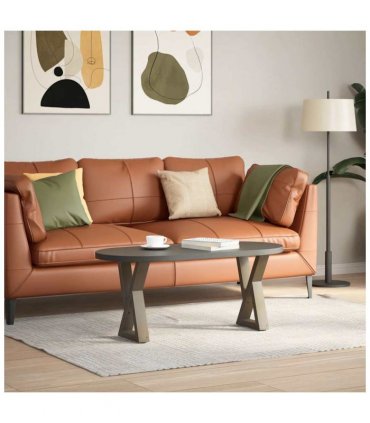 vidaXL Coffee Table Legs 2 pcs Natural Steel 28x(42-43.3) cm Steel — Size: 28 x (42-43.3) cm