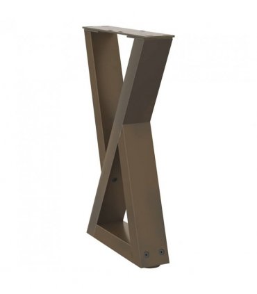 vidaXL Coffee Table Legs 2 pcs Natural Steel 28x(42-43.3) cm Steel — Size: 28 x (42-43.3) cm