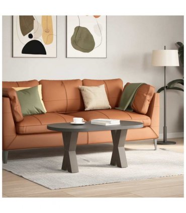 vidaXL Coffee Table Legs X-Shaped 2 pcs Natural Steel 28x(42-43) cm Steel — Size: 28 x (42-43) cm (80 mm)