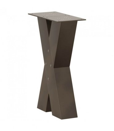 vidaXL Coffee Table Legs X-Shaped 2 pcs Natural Steel 28x(42-43) cm Steel — Size: 28 x (42-43) cm (80 mm)