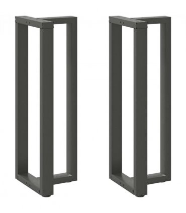 vidaXL Bar Table Legs T-Shaped 2 pcs Anthracite 50x35x(110-111) cm Steel — Size: 50 x 35 x (110-111) cm
