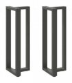 vidaXL Bar Table Legs T-Shaped 2 pcs Anthracite 50x35x(110-111) cm Steel — Size: 50 x 35 x (110-111) cm