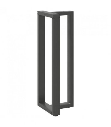 vidaXL Bar Table Legs T-Shaped 2 pcs Anthracite 50x35x(110-111) cm Steel — Size: 50 x 35 x (110-111) cm
