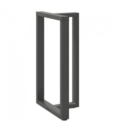 vidaXL Bar Table Legs T-Shaped 2 pcs Anthracite 60x35x(100-101) cm Steel — Size: 60 x 35 x (100-101) cm