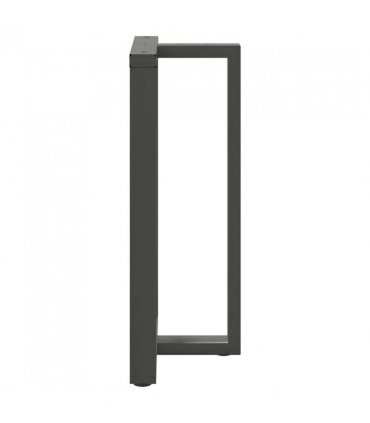 vidaXL Bar Table Legs T-Shaped 2 pcs Anthracite 60x35x(100-101) cm Steel — Size: 60 x 35 x (100-101) cm