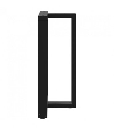 vidaXL Bar Table Legs T-Shaped 2 pcs Black 60x35x(90-91) cm Steel — Size: 60 x 35 x (90-91) cm