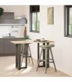 vidaXL Bar Table Legs T-Shaped 2 pcs Black 40x35x(90-91) cm Steel — Colour: natural, Size: 40 x 35 x (90-91) cm