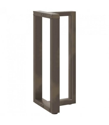 vidaXL Bar Table Legs T-Shaped 2 pcs Black 40x35x(90-91) cm Steel — Colour: natural, Size: 40 x 35 x (90-91) cm