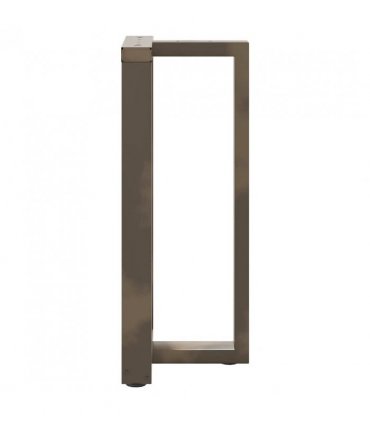 vidaXL Bar Table Legs T-Shaped 2 pcs Black 40x35x(90-91) cm Steel — Colour: natural, Size: 40 x 35 x (90-91) cm