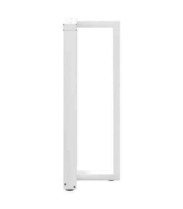 vidaXL Bar Table Legs T-Shaped 2 pcs White 40x35x(100-101) cm Steel — Size: 40 x 35 x (100-101) cm
