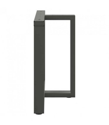 vidaXL Dining Table Legs T-Shaped 2 pcs Anthracite 100x35x(72-73) cm Steel — Size: 100 x 35 x (72-73) cm