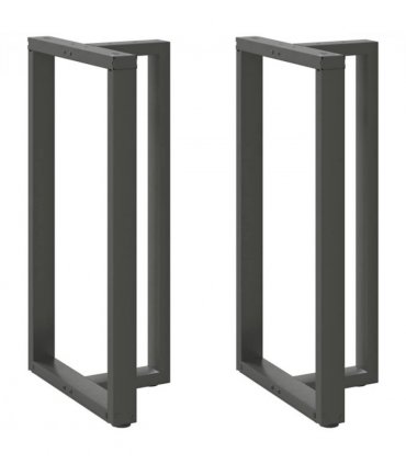 vidaXL Bar Table Legs T-Shaped 2 pcs Anthracite 60x35x(110-111) cm Steel — Size: 60 x 35 x (110-111) cm