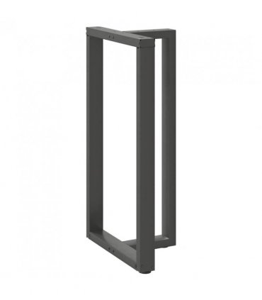 vidaXL Bar Table Legs T-Shaped 2 pcs Anthracite 60x35x(110-111) cm Steel — Size: 60 x 35 x (110-111) cm