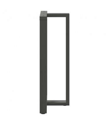 vidaXL Bar Table Legs T-Shaped 2 pcs Anthracite 60x35x(110-111) cm Steel — Size: 60 x 35 x (110-111) cm