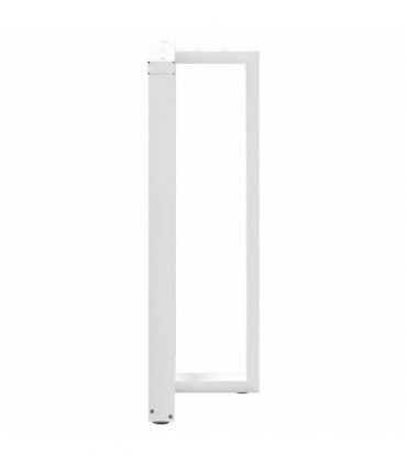 vidaXL Bar Table Legs T-Shaped 2 pcs White 60x35x(110-111) cm Steel — Size: 60 x 35 x (110-111) cm