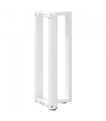 vidaXL Console Table Legs T-Shaped 2 pcs White 38x25x(72-73) cm Steel — Size: 38 x 25 x (72-73) cm