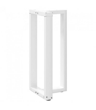 vidaXL Bar Table Legs T-Shaped 2 pcs White 40x35x(90-91) cm Steel — Size: 40 x 35 x (90-91) cm
