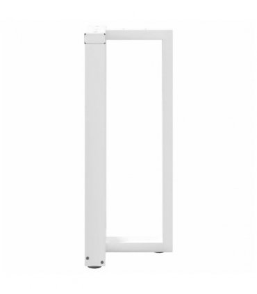 vidaXL Bar Table Legs T-Shaped 2 pcs White 40x35x(90-91) cm Steel — Size: 40 x 35 x (90-91) cm