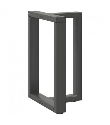 vidaXL Dining Table Legs T-Shaped 2 pcs Anthracite 60x35x(72-73) cm Steel — Size: 60 x 35 x (72-73) cm