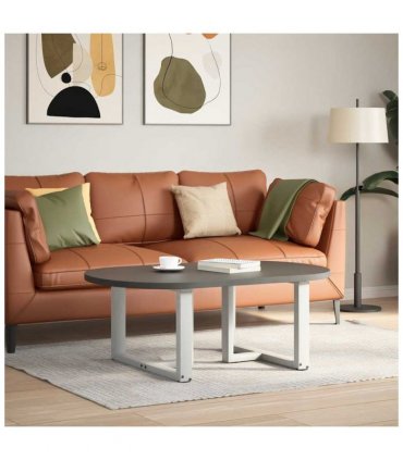 vidaXL Coffee Table Legs T-Shaped 2 pcs White 60x25x(42-43) cm Steel — Size: 60 x 25 x (42-43) cm