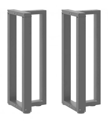 vidaXL Console Table Legs T-Shaped 2 pcs Black 38x25x(72-73) cm Steel — Size: 38 x 25 x (72-73) cm