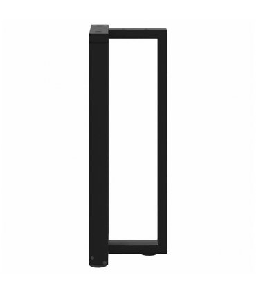 vidaXL Console Table Legs T-Shaped 2 pcs Black 38x25x(72-73) cm Steel — Size: 38 x 25 x (72-73) cm
