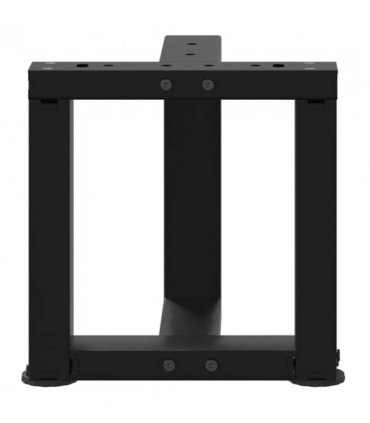 vidaXL Coffee Table Legs T-Shaped 2 pcs Black 30x25x(30-31) cm Steel — Size: 30 x 25 x (30-31) cm
