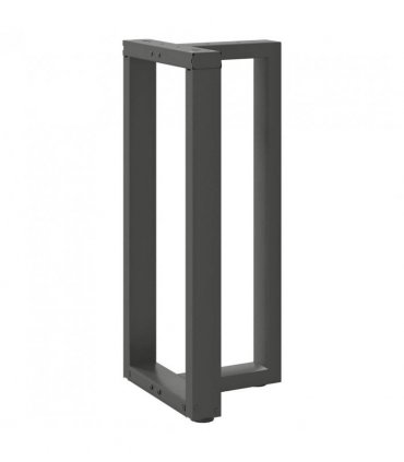 vidaXL Bar Table Legs T-Shaped 2 pcs Anthracite 50x35x(90-91) cm Steel — Size: 50 x 35 x (90-91) cm