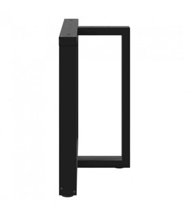 vidaXL Dining Table Legs T-Shaped 2 pcs Black 90x35x(72-73) cm Steel — Size: 90 x 35 x (72-73) cm