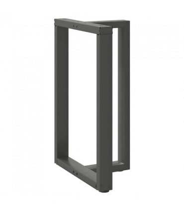 vidaXL Bar Table Legs T-Shaped 2 pcs Anthracite 60x35x(90-91) cm Steel — Size: 60 x 35 x (90-91) cm