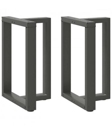 vidaXL Dining Table Legs T-Shaped 2 pcs Anthracite 50x35x(72-73) cm Steel — Size: 50 x 35 x (72-73) cm