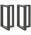 vidaXL Dining Table Legs T-Shaped 2 pcs Anthracite 50x35x(72-73) cm Steel — Size: 50 x 35 x (72-73) cm