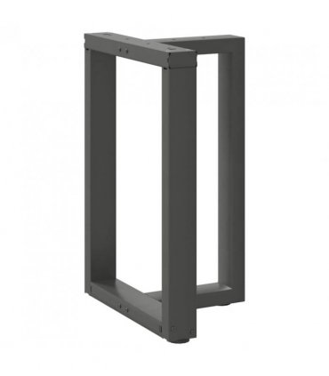 vidaXL Dining Table Legs T-Shaped 2 pcs Anthracite 50x35x(72-73) cm Steel — Size: 50 x 35 x (72-73) cm