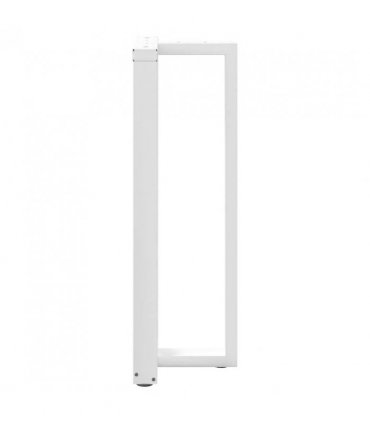 vidaXL Bar Table Legs T-Shaped 2 pcs White 40x35x(110-111) cm Steel — Size: 40 x 35 x (110-111) cm