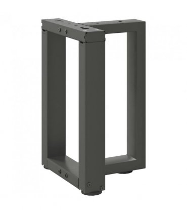 vidaXL Coffee Table Legs T-Shaped 2 pcs Anthracite 28x25x(42-43) cm Steel — Size: 28 x 25 x (42-43) cm