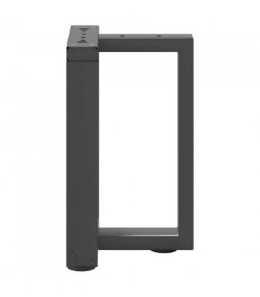 vidaXL Coffee Table Legs T-Shaped 2 pcs Anthracite 28x25x(42-43) cm Steel — Size: 28 x 25 x (42-43) cm