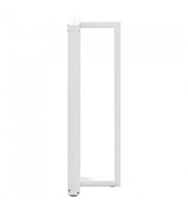 vidaXL Bar Table Legs T-Shaped 2 pcs White 50x35x(110-111) cm Steel — Size: 50 x 35 x (110-111) cm