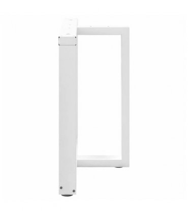 vidaXL Dining Table Legs T-Shaped 2 pcs White 90x35x(72-73) cm Steel — Size: 90 x 35 x (72-73) cm