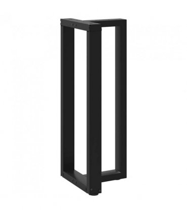 vidaXL Bar Table Legs T-Shaped 2 pcs Black 50x35x(100-101) cm Steel — Size: 50 x 35 x (100-101) cm