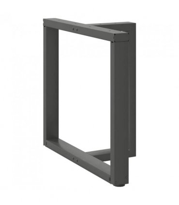 vidaXL Dining Table Legs T-Shaped 2 pcs Anthracite 80x35x(72-73) cm Steel — Size: 80 x 35 x (72-73) cm